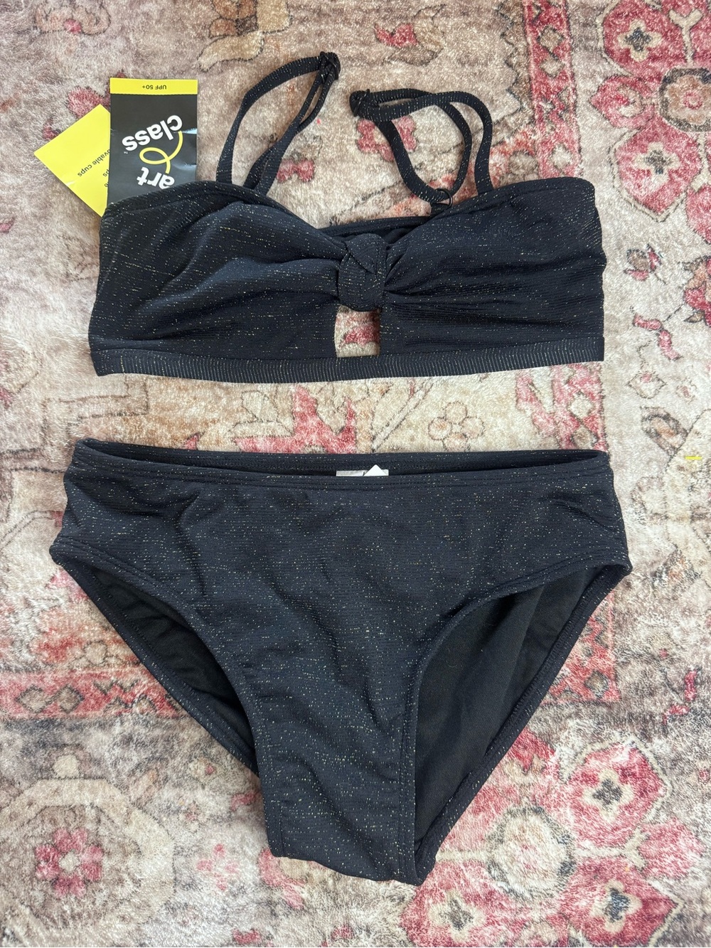New art class shimmer two piece swimsuit